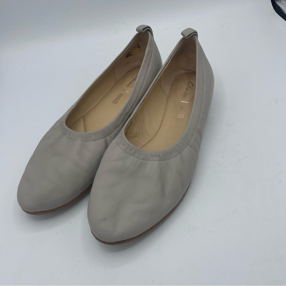 Clarks Cushion Plus Womens Size 8 Grace Mia Ballet Flats Round Toe Slip On Shoe - Picture 2 of 7